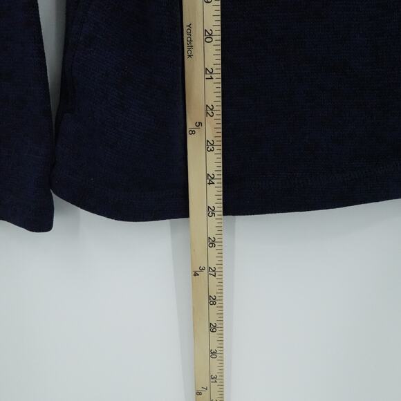 Ducks Unlimited Sweater Mens Medium Blue 1/4 Zip Fleece Preppy Outdoors Pockets - Picture 5 of 14